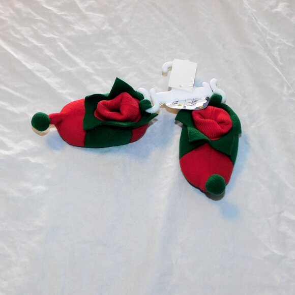 Baby Elf Slippers First Christmas Unisex 0-6 & 18-24 Months Costume Pjs NEW - Picture 2 of 2